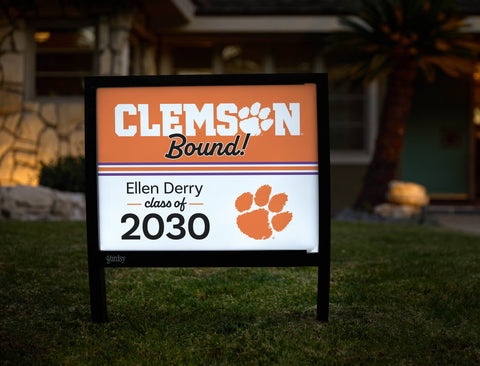 Clemson College Bound Custom Yardsy Sign yard sign