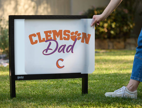 Clemson Dad Yardsy Sign yard sign