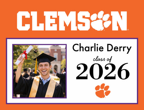 Clemson Graduate Custom Yardsy Sign yard sign