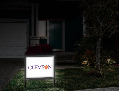Clemson Paw Institutional Mark White Yardsy Sign