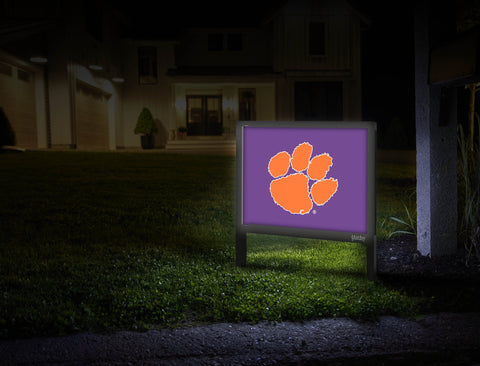 Clemson Paw Print Regalia V2 Mailbox