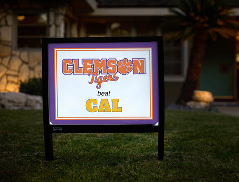 Clemson V Cal Yardsy Sign yard sign
