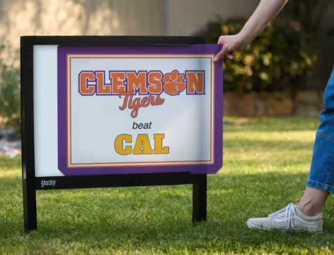 Clemson V Cal Yardsy Sign yard sign