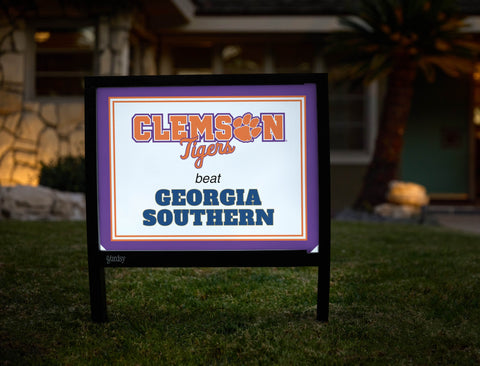 Clemson V Georgia Southern Yardsy Sign yard sign