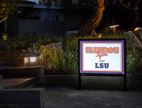 Clemson V Lsu Yardsy Sign yard sign