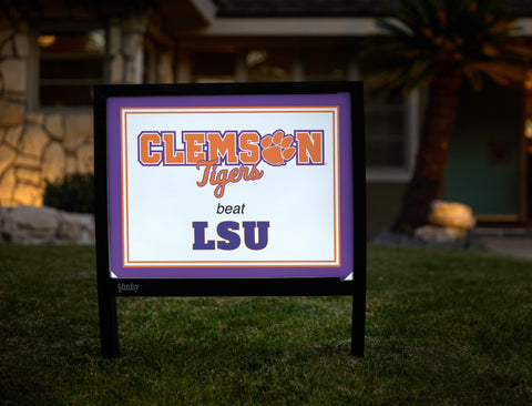 Clemson V Lsu Yardsy Sign yard sign