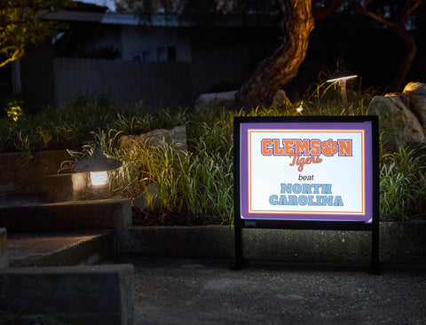 Clemson V North Carolina Yardsy Sign yard sign