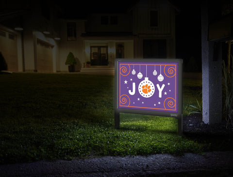 Clemson Christmas Joy Yardsy Sign