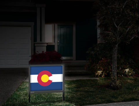 Colorado Flag Yardsy Sign Front Door