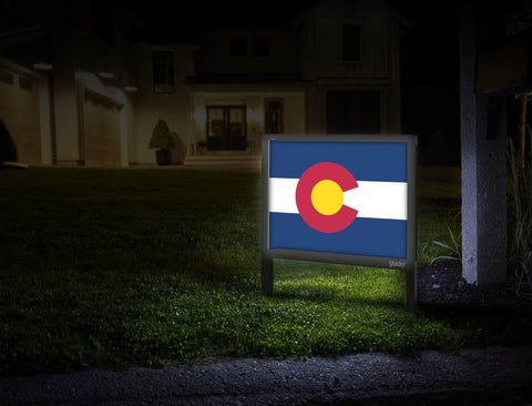 Colorado Flag Yardsy Sign Mailbox