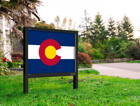 Colorado Flag Yardsy Sign Yard