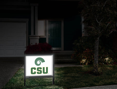 CSU Logo White Yardsy Sign
