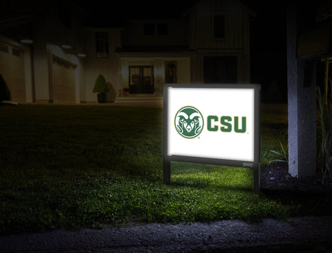 CSU Ram White Yardsy Sign