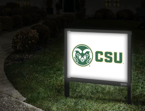 CSU Ram White Yardsy Sign