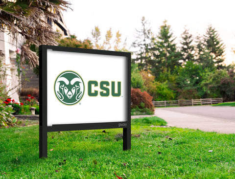 CSU Ram White Yardsy Sign