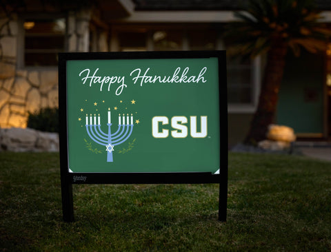 Colorado State Happy Hanukkah Yardsy Sign yard sign