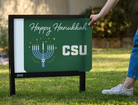Colorado State Happy Hanukkah Yardsy Sign yard sign