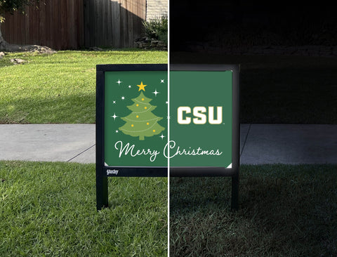 Colorado State Merry Christmas Yardsy Sign yard sign