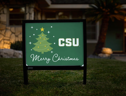 Colorado State Merry Christmas Yardsy Sign yard sign