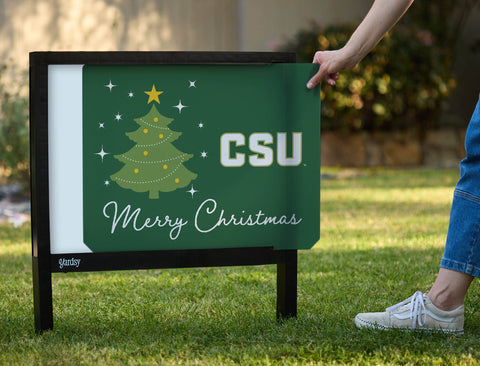 Colorado State Merry Christmas Yardsy Sign yard sign