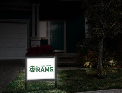 Colorado State Rams White Yardsy Sign