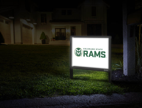 Colorado State Rams White Yardsy Sign