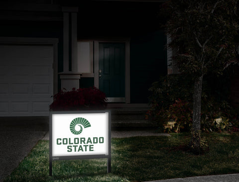 Colorado State Logo White Yardsy Sign