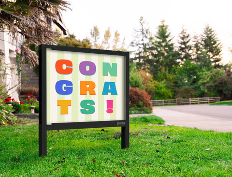 Congrats Yardsy Sign Yard