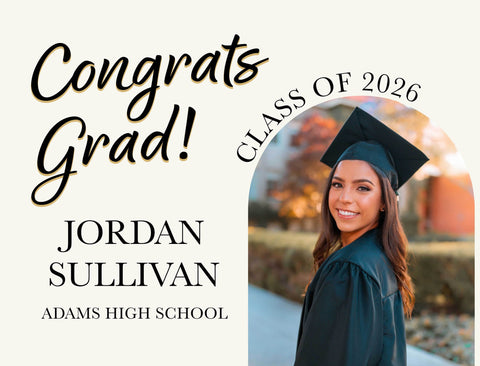 Contemporary Graduation Custom Yardsy Sign yard sign