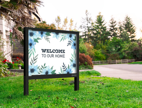 Cool Leaves Welcome Yard Sign Yard