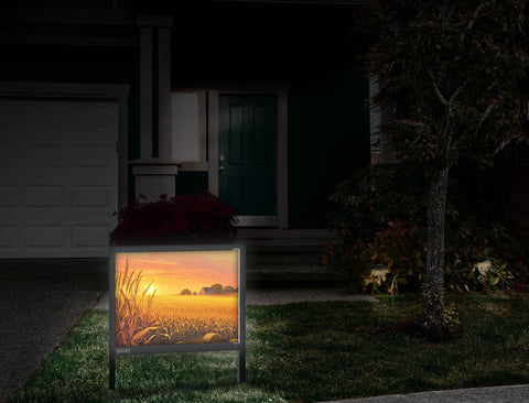 Cornfield At Sunset Country Yard Sign Front Door