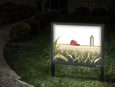 Cornfield Barn Country Yard Sign Walkway