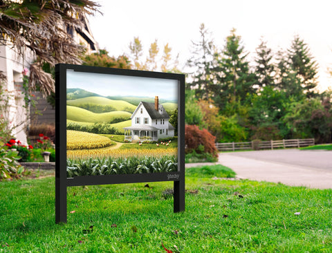 Country Cornfield House Landscape Yard Sign Yard