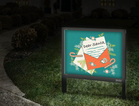 Dear Santa Yard Sign Walkway