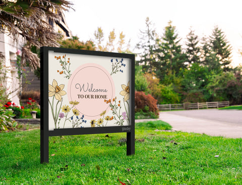 Delicate Welcome Yard Sign Yard