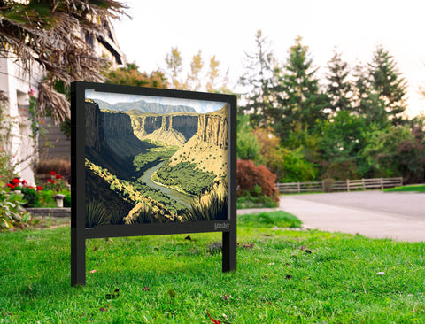 Desert River Valley Landscape Yard Sign Yard