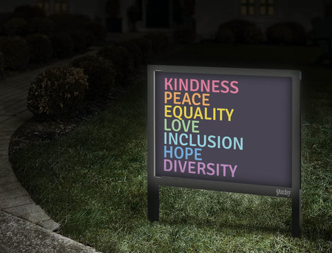 Diversity Yardsy Sign Walkway