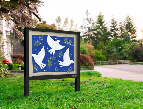 Doves Yard Sign Yard