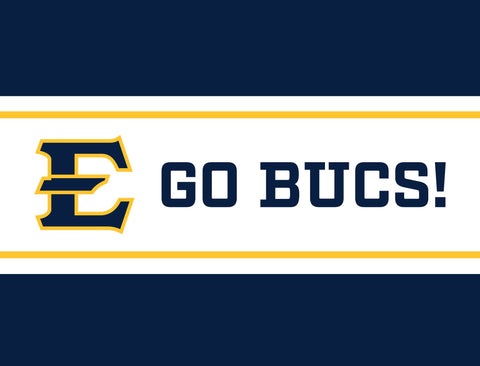 Etsu E Go Bucs Dark Blue Yardsy Sign yard sign