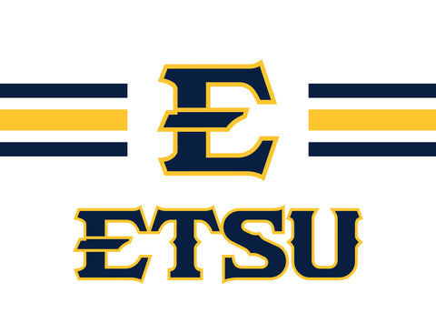 Etsu E Stripes White Yardsy Sign yard sign