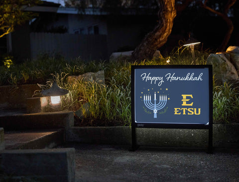Etsu Happy Hanukkah Yardsy Sign yard sign