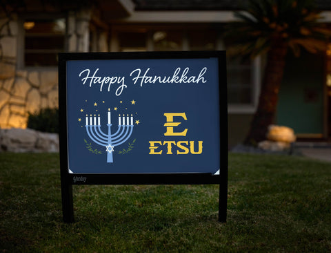 Etsu Happy Hanukkah Yardsy Sign yard sign