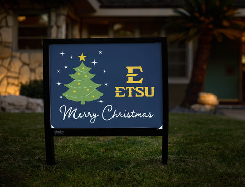 Etsu Merry Christmas Yardsy Sign yard sign