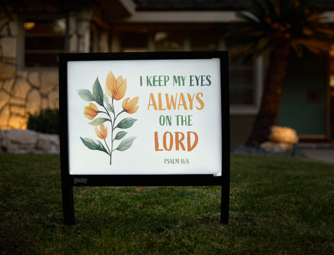 Eyes On the Lord Yardsy Sign - Hero