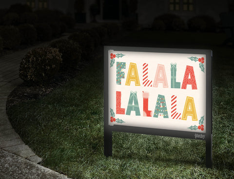 Fa La La La La Yard Sign Walkway