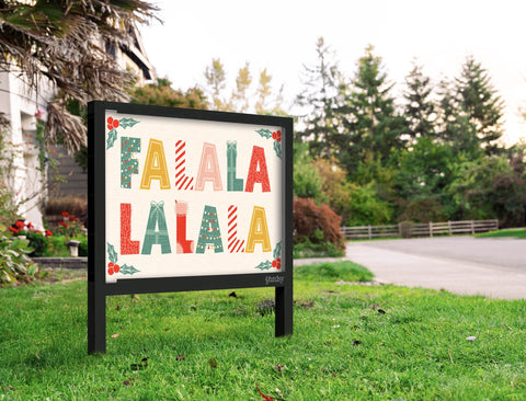 Fa La La La La Yard Sign Yard