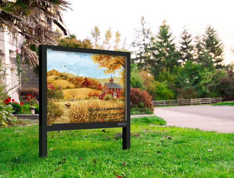 Fall Farm House Yard