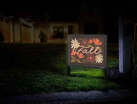 Fall Flowers Yardsy Sign Mailbox