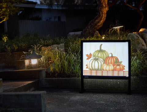 Fall Pumpkins Yardsy Sign - Flat Feet