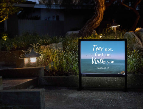 Fear Not For I Am With You Yardsy Sign - Flat Feet